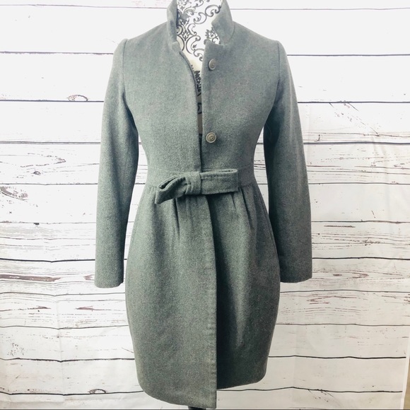 Stella McCartney Wool Blend Grey Coat 0/XS - Picture 1 of 8